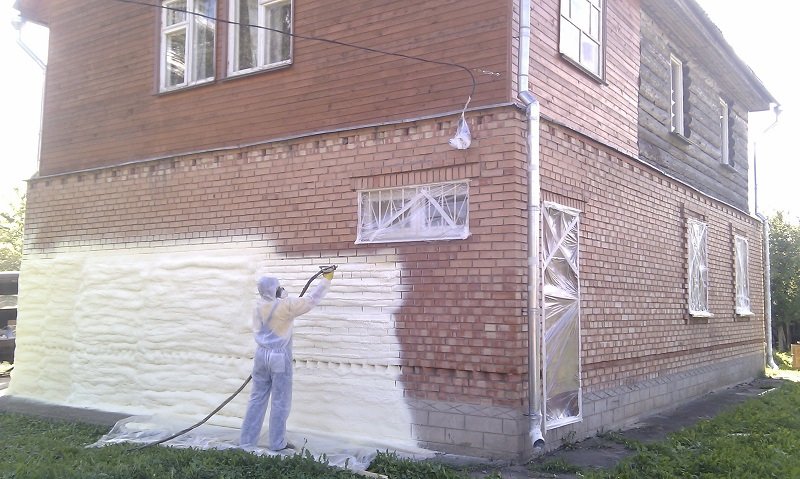 Утепление наружной стены кирпичного дома