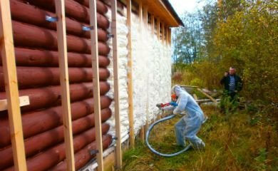 Утепление стен пенополиуретаном Нижний Новгород Утепление стен пенополиуретаном